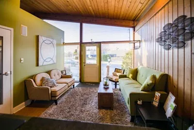 inside the waiting room at Edgewater Dental Arts